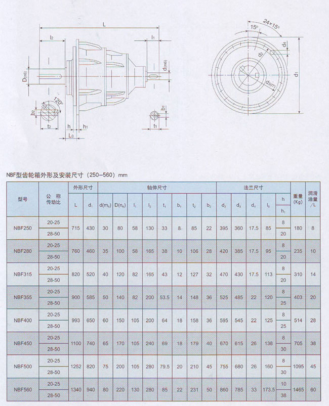 NBF行星齒輪減速器結構